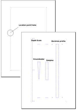 Object frame layout schematic